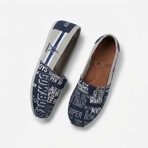 Dallas Cowboys FOCO NFL Slip On Canvas Shoes Blue Unisex Medium Womens 9 10